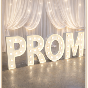PROM Marquee Letters
